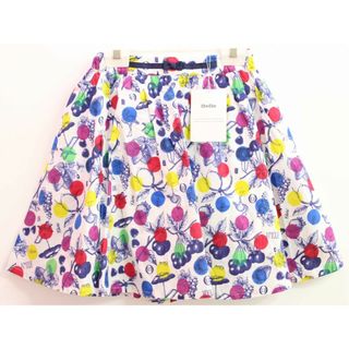 【春夏物 新入荷!】新品 未使用品◇ベベ/BeBe◇150cm インナーパンツ付スカート 白×マルチカラー 子供服 キッズ kids ジュニア 女の子 春夏 bottoms 604042(スカート)