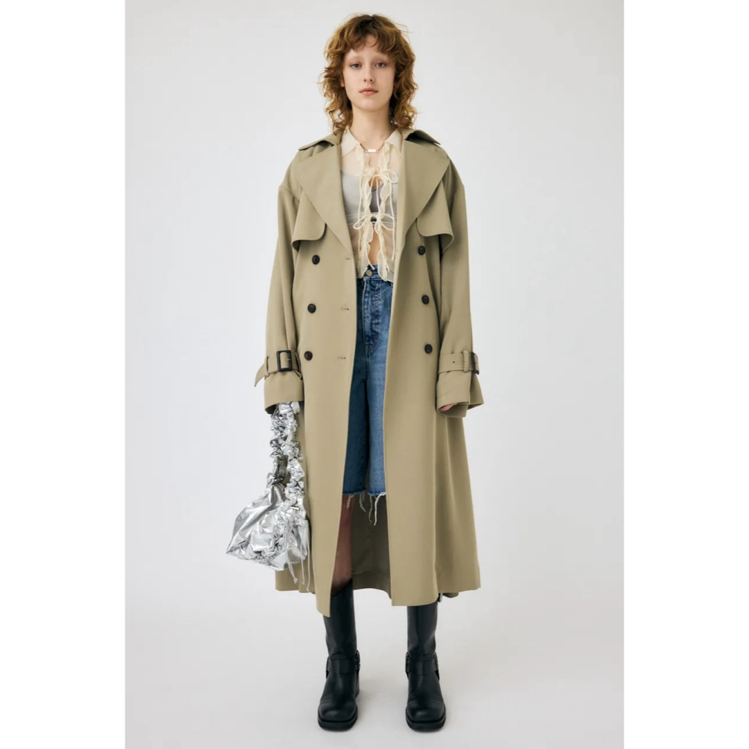 moussy(マウジー)の今季即完売♡MOUSSY♡LOOSE DRAPE TRENCH COAT レディースのジャケット/アウター(トレンチコート)の商品写真