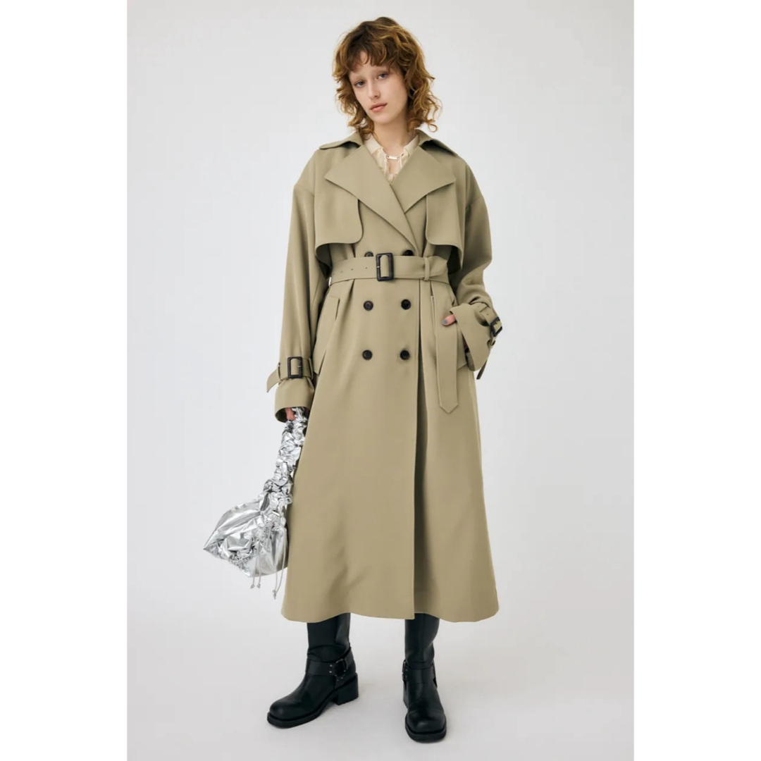 moussy(マウジー)の今季即完売♡MOUSSY♡LOOSE DRAPE TRENCH COAT レディースのジャケット/アウター(トレンチコート)の商品写真