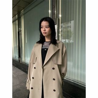 今季即完売♡MOUSSY♡LOOSE DRAPE TRENCH COAT