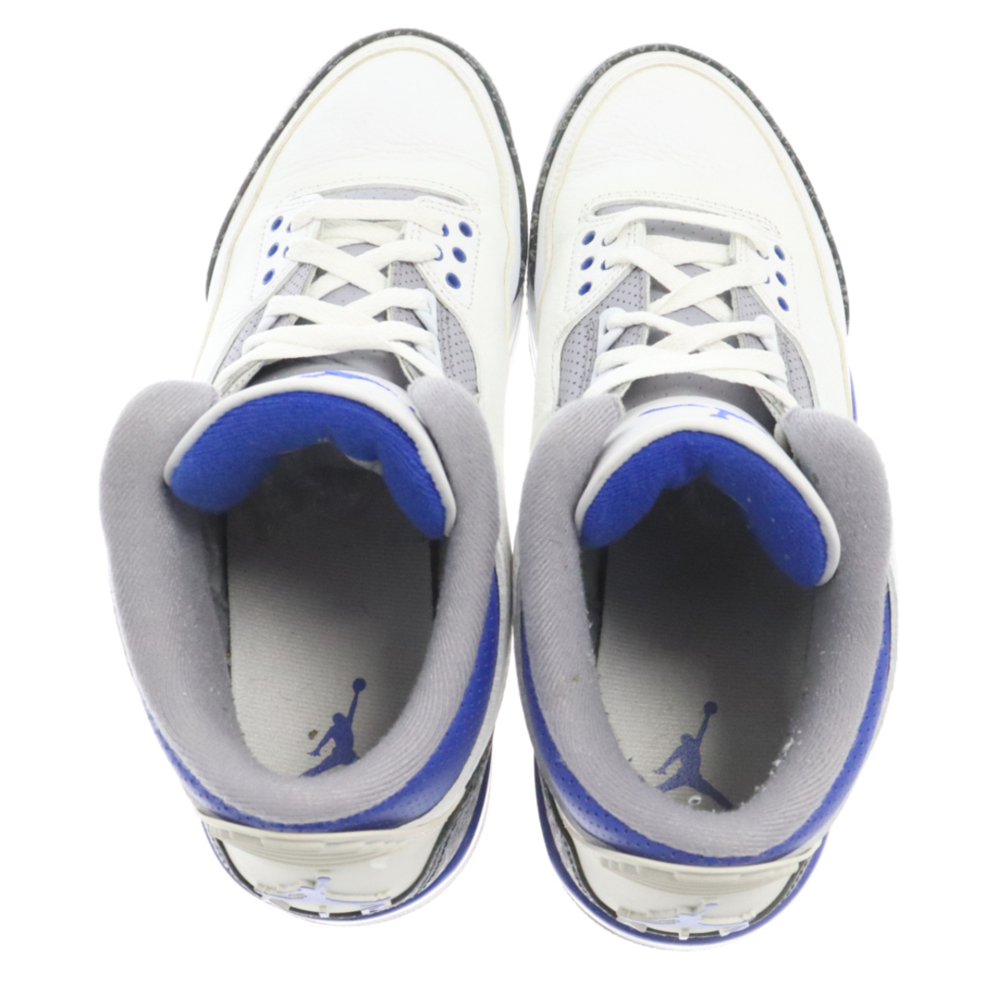 NIKE(ナイキ)のNIKE ナイキ AIR JORDAN 3 RETRO RACER BLUE CT8532-145 エアジョーダン3 レーサーブルー ハイカットスニーカー US10/28cm ホワイト/ブルー メンズの靴/シューズ(スニーカー)の商品写真