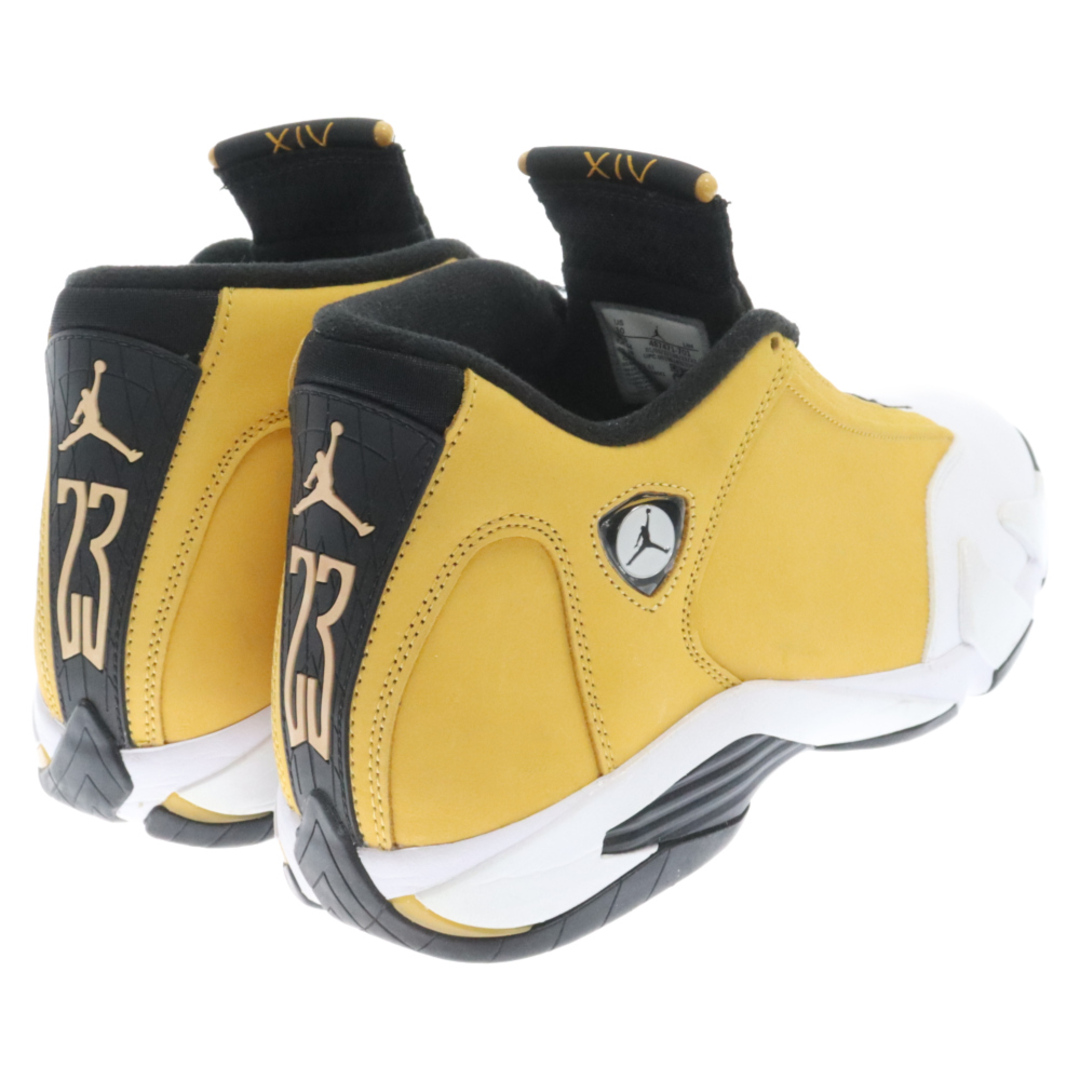 NIKE(ナイキ)のNIKE ナイキ AIR JORDAN 14 RETRO LIGHT GINGER 487471-701 エアジョーダン14 ライトジンジャー ハイカットスニーカー US10/28cm イエロー メンズの靴/シューズ(スニーカー)の商品写真