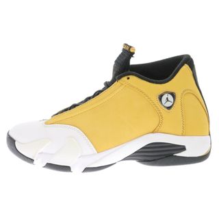 ナイキ(NIKE)のNIKE ナイキ AIR JORDAN 14 RETRO LIGHT GINGER 487471-701 エアジョーダン14 ライトジンジャー ハイカットスニーカー US10/28cm イエロー(スニーカー)