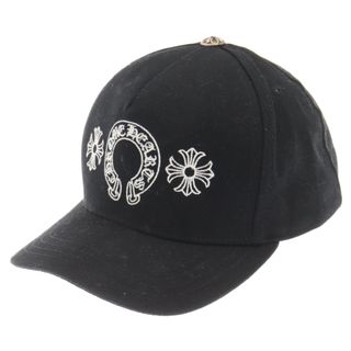 クロムハーツ(Chrome Hearts)のCHROME HEARTS クロムハーツ Horseshoe Baseball Hat ホースシュー 刺繍 ベースボール キャップ ブラック(キャップ)