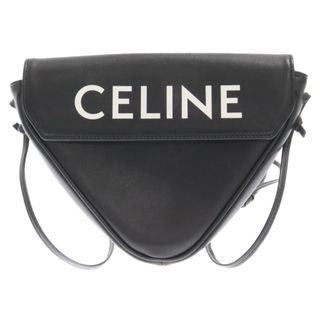 セリーヌ(celine)のCELINE セリーヌ トリオンフキャンバス CELINEプリント トライアングル ショルダー バッグ ブラック 195903DCS(ショルダーバッグ)