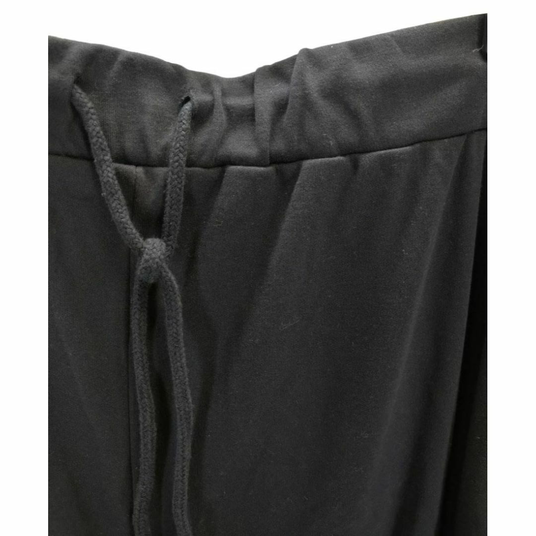 SS0400■ 新品 ジョガーパンツ 無地 裾リブ 柔らか 8Lサイズ ブラック レディースのパンツ(カジュアルパンツ)の商品写真