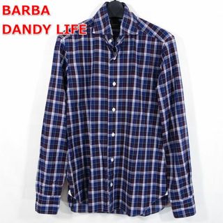 バルバ(BARBA)の【良品】バルバ　チェック柄シャツ　ダンディライフ　BARBA DANDYLIFE(シャツ)