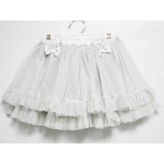 【春夏物 新入荷!】‡ベベ/BeBe‡110cm スカート グレー×シルバー【中古】子供服 キッズ kids 女の子 春夏 bottoms 904042(スカート)