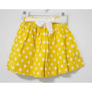 プチバトー(PETIT BATEAU)の【春物 新入荷!】〓プチバトー/PETIT BATEAU〓110cm スカート 黄×白 【中古】  子供服 キッズ kids 女の子 春夏 bottoms 504042(スカート)