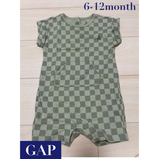 ギャップ(GAP)の【最終値下げ】GAP ベビー服　ロンパース　ブロックチェック　ブラナンベア　古着(ロンパース)