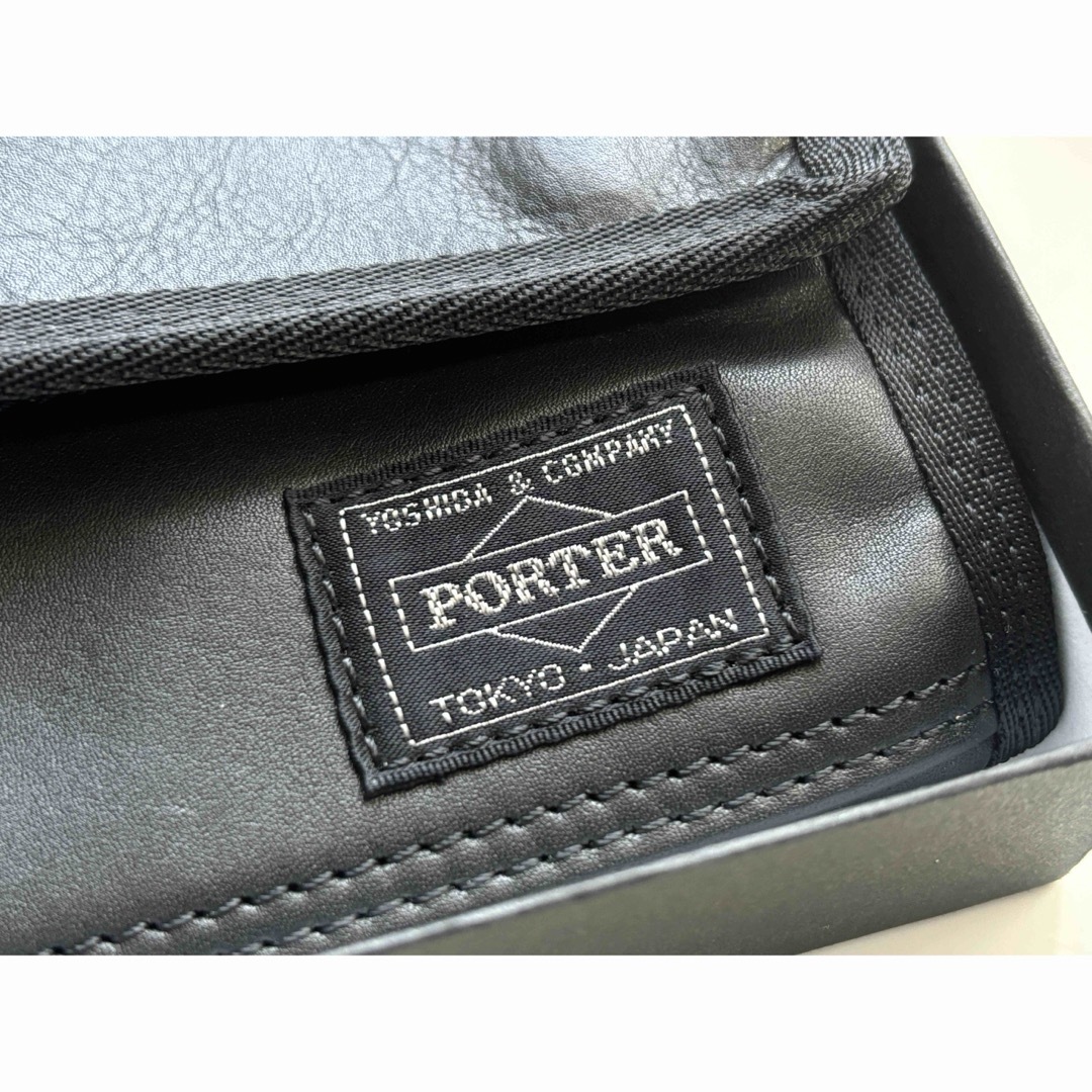 PORTER(ポーター)のPORTER/財布/レザー/ウォレット/アルーフ/ブラック/吉田カバン/箱付/黒 メンズのファッション小物(長財布)の商品写真