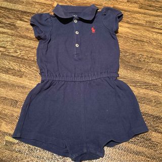 ラルフローレン(Ralph Lauren)のbaiyaラルフローレン6070ワンピースオールインワン女の子半袖紺色(パンツ)