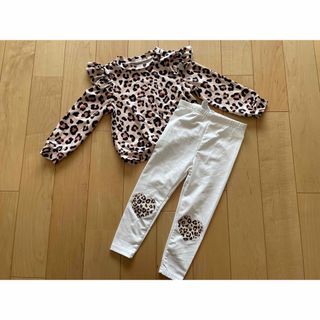 シーイン(SHEIN)のレオパードセットアップ 18month〜24month(Tシャツ/カットソー)