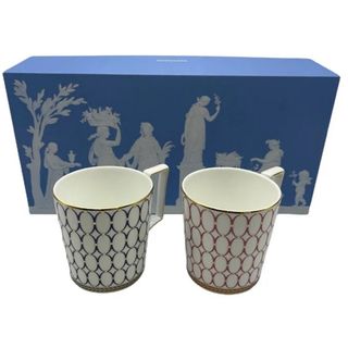 ウェッジウッド(WEDGWOOD)の【新品】WEDGWOOD ルネッサンス ゴールド＆レッド ペアマグカップ(グラス/カップ)