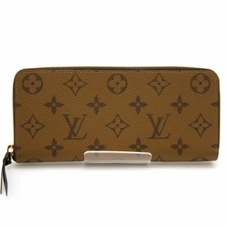 ルイヴィトン(LOUIS VUITTON)の良品 ルイヴィトン 長財布 モノグラム リバース ポルトフォイユ・クレマンス M82336 フランス製 ブラウン メンズ レディース(財布)