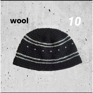 wool / ビーニー クロシェハット クラッシャーハット(ニット帽/ビーニー)
