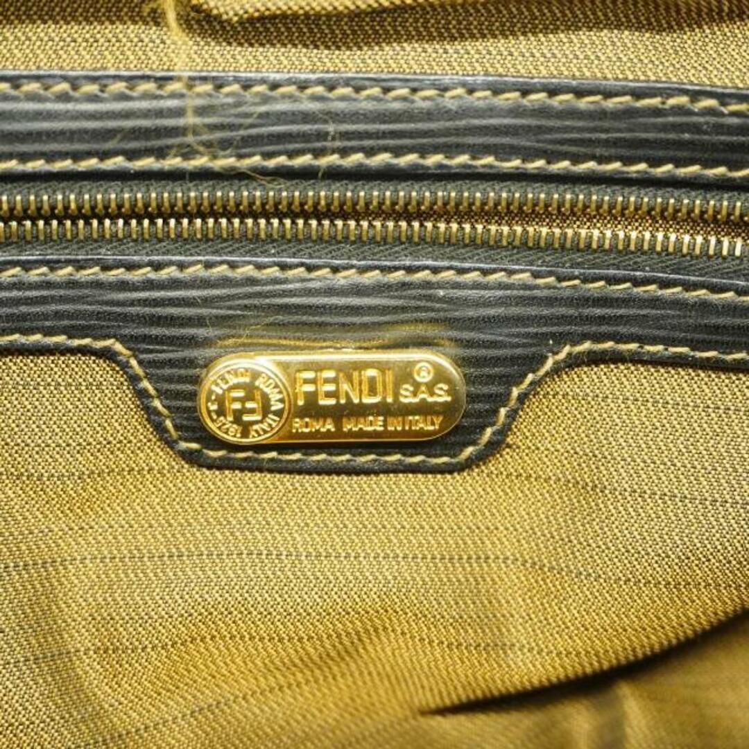 FENDI(フェンディ)の★SALE 【4hb1398】フェンディ ツーウェイバッグ/ズッカ/ナイロンキャンバス/レザー/カーキ/ブラック/ゴールド金具 【中古】 レディース レディースのバッグ(その他)の商品写真