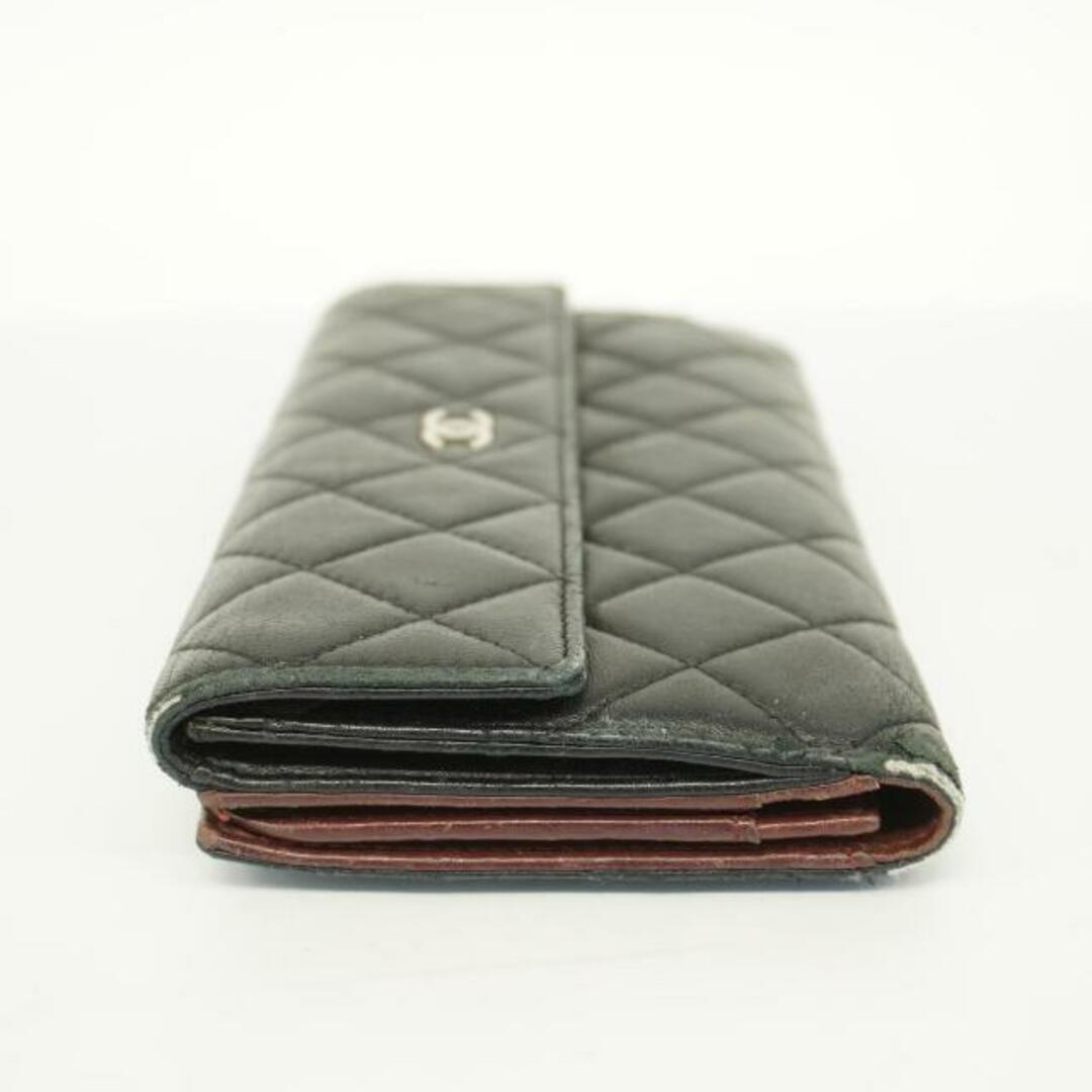 CHANEL(シャネル)の★SALE 【4hb1402】シャネル 長財布/マトラッセ/ラムスキン/ブラック/シルバー金具 【中古】 レディース レディースのファッション小物(財布)の商品写真