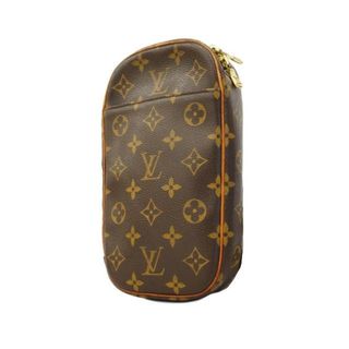 ルイヴィトン(LOUIS VUITTON)の【4hb1465】ルイヴィトン ボディバッグ/モノグラム/ポシェットガンジュ/M51870/ブラウン【中古】メンズ(ボディーバッグ)