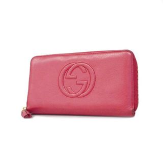 グッチ(Gucci)の★SALE 【4hb1470】グッチ 長財布/ソーホー/インターロッキングG/308280/レザー/ピンク/ゴールド金具 【中古】 レディース(財布)