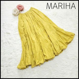 マリハ(MARIHA)の【人気カラー】マリハ ティアードスカート ロングスカート 草原の虹 リゾート(ロングスカート)