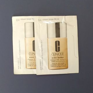 クリニーク(CLINIQUE)のCLINIQUEファンデーションサンプル×2(ファンデーション)