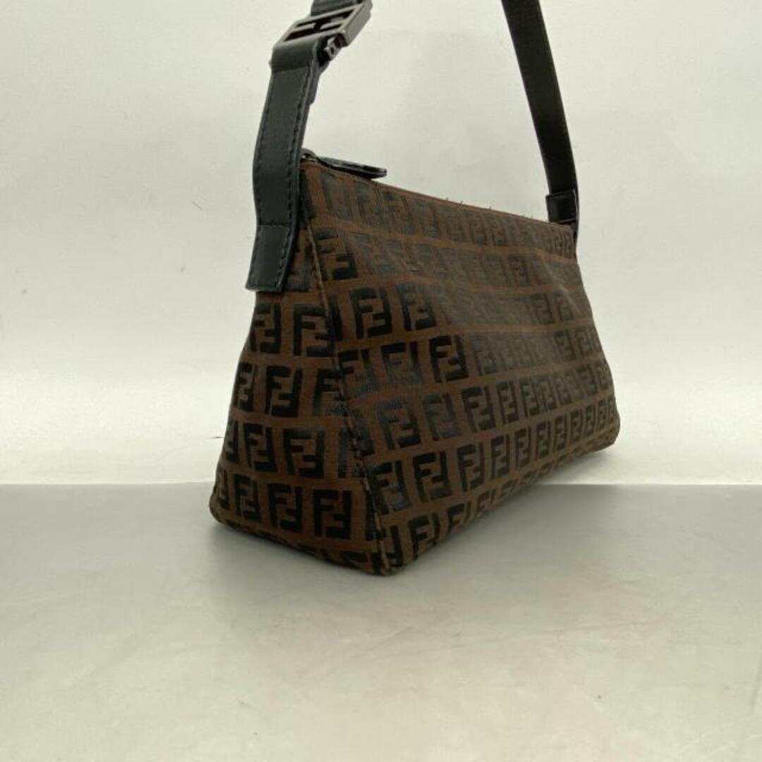 FENDI(フェンディ)の【4hb1235】フェンディ ハンドバッグ/ズッキーノ/ナイロンキャンバス/ブラウン 【中古】 レディース レディースのバッグ(ハンドバッグ)の商品写真