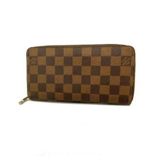 ルイヴィトン(LOUIS VUITTON)の【4hb1303】ルイヴィトン 長財布/ダミエ/ジッピーウォレット/N41661/エベヌ【中古】メンズ/レディース/ユニセックス(財布)