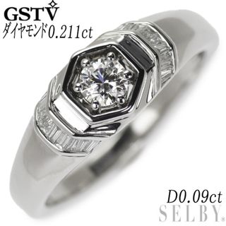 GSTV Pt950 ダイヤモンド リング 0.211ct D0.09ct (リング(指輪))