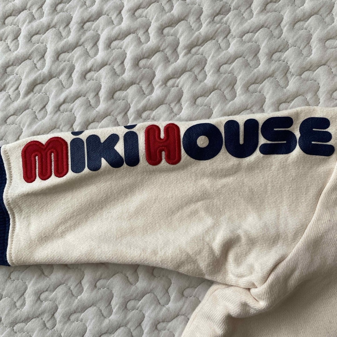 mikihouse(ミキハウス)のMIKIHOUSE  ロゴ　パーカー　トレーナー キッズ/ベビー/マタニティのベビー服(~85cm)(トレーナー)の商品写真