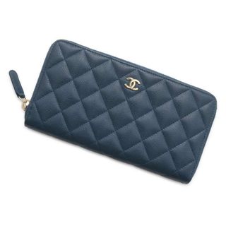 シャネル(CHANEL)のシャネル 長財布 マトラッセ ココマーク キャビアスキン CHANEL ラウンドファスナー 財布(財布)