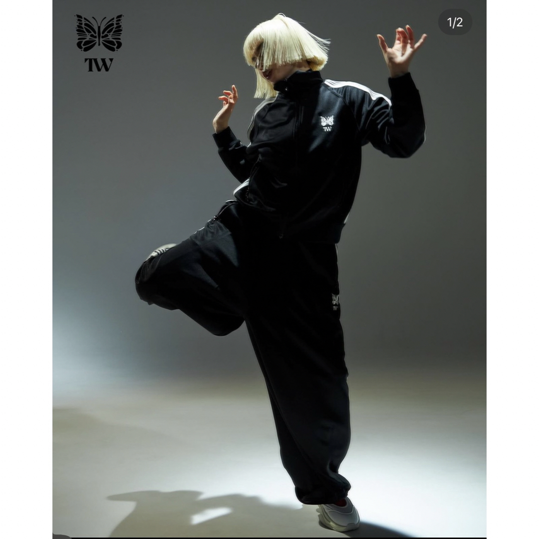 Needles - Needles 24ss TW H.D. TRACK PANT 亘つぐみ 黒XSの Needles - Needles 24ss TW H.D. TRACK PANT 亘つぐみ 黒XSの