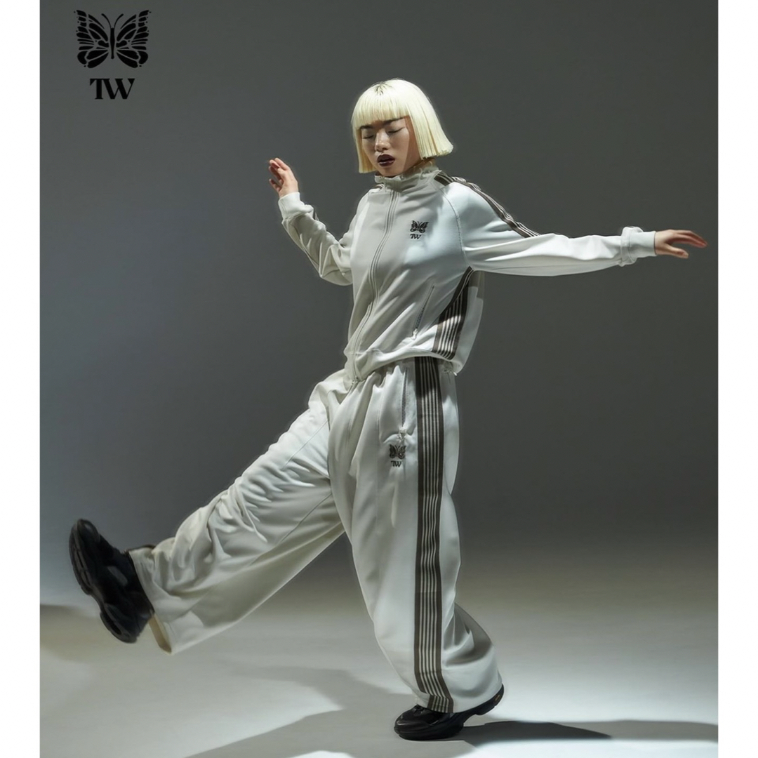 Needles - Needles 24ss TW H.D. TRACK PANT 亘つぐみ 白XSの Needles - Needles 24ss TW H.D. TRACK PANT 亘つぐみ 白XSの