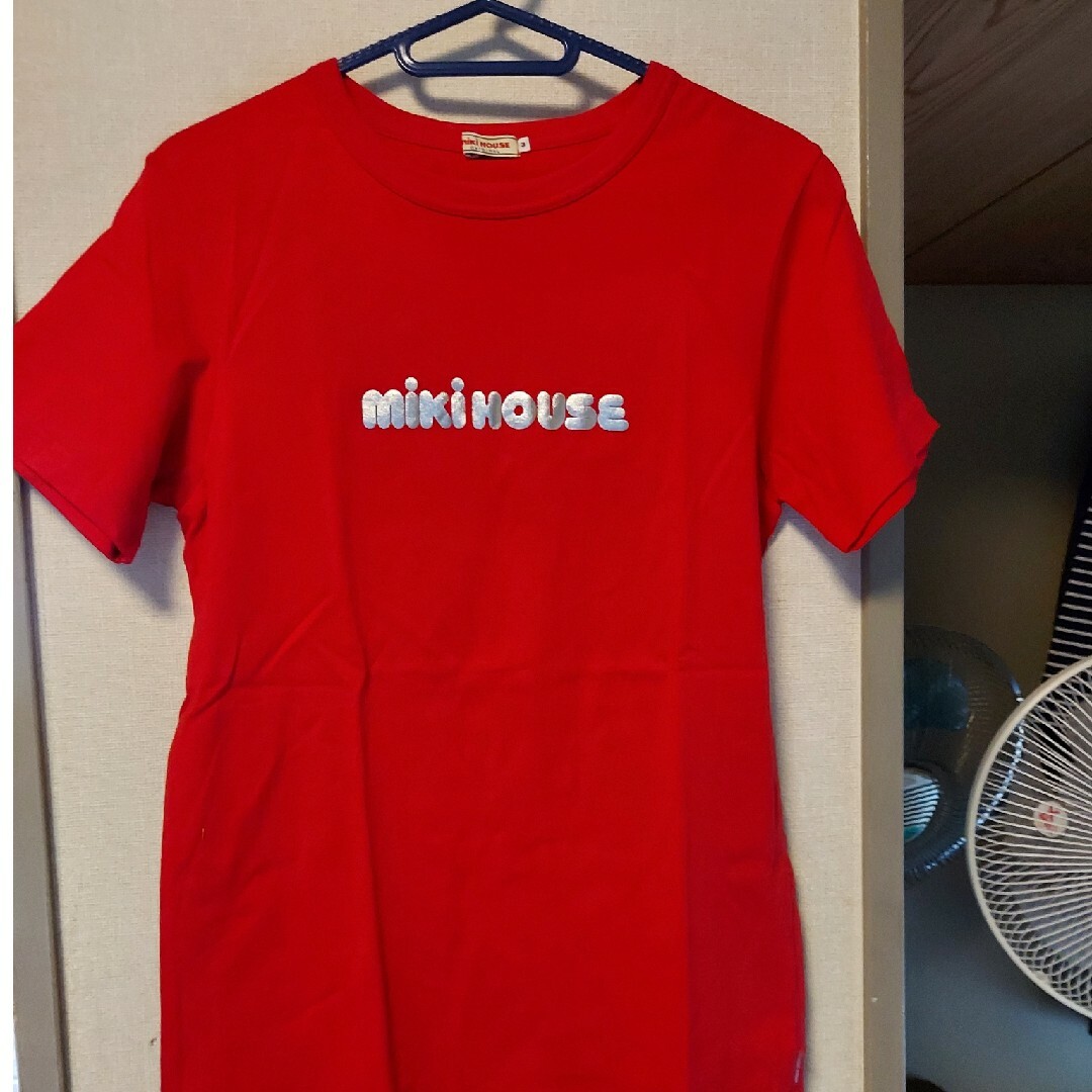 mikihouse(ミキハウス)のTシャツ赤 キッズ/ベビー/マタニティのキッズ服男の子用(90cm~)(Tシャツ/カットソー)の商品写真