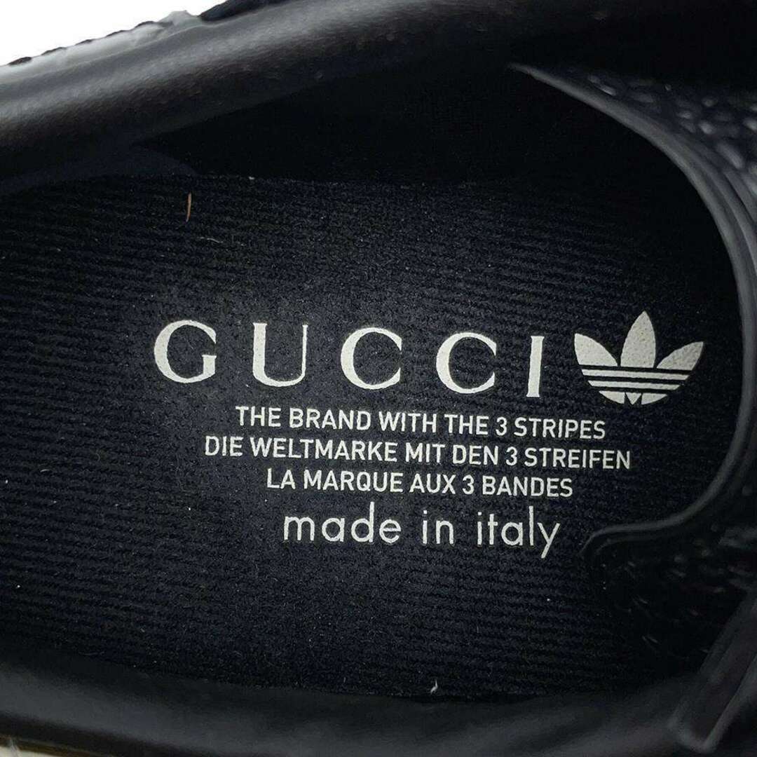 Gucci(グッチ)のグッチ スニーカー アディダス コラボ ガゼル ウェッジ レディースサイズ37 725627 GUCCI adidas 靴 黒 レディースの靴/シューズ(スニーカー)の商品写真