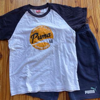 PUMA - puma Tシャツ　150 ハーフパンツ　160cm 2点セット　パジャマにも