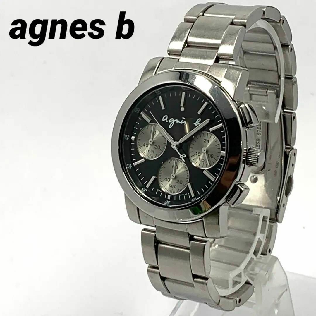 agnes b.(アニエスベー)の162 agnes b アニエスベー メンズ 腕時計 クロノグラフ クオーツ メンズの時計(腕時計(アナログ))の商品写真