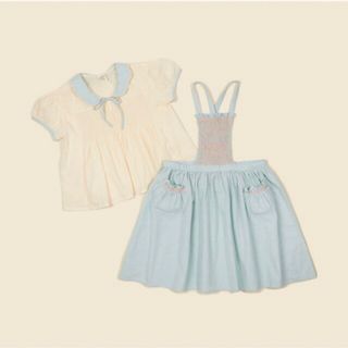 apolina Hanne Pini Set Sky Blue 3-5y(ワンピース)