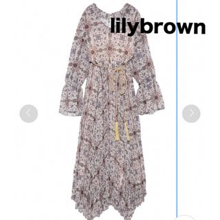 リリーブラウン(Lily Brown)のlilybrown リリーブラウン 万華鏡柄ワンピース(ロングワンピース/マキシワンピース)