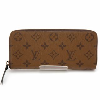 ルイヴィトン(LOUIS VUITTON)の良品 ルイヴィトン 長財布 モノグラム リバース ポルトフォイユ・クレマンス M82336 フランス製 ブラウン ユニセックス ウォレット ブランド財布(財布)