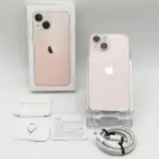 アイフォーン(iPhone)のほぼキズ無し美品 iPhone 13mini SIMフリー128GB ピンク(スマートフォン本体)