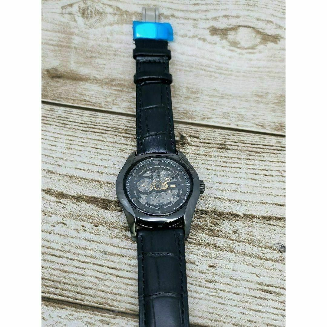 Emporio Armani(エンポリオアルマーニ)の動作品　レア　エンポリオアルマーニ　ブラック　セラミック　腕時計　自動巻き時計 メンズの時計(腕時計(アナログ))の商品写真