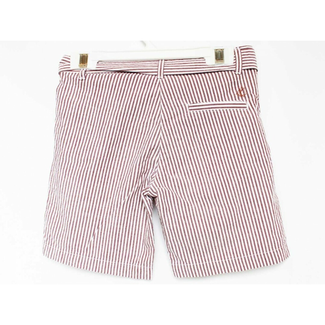 PETIT BATEAU(プチバトー)の【春夏物 新入荷!】[プチバトー/PETIT BATEAU]116cm ショートパンツ/ハーフパンツ/半ズボン/短パン 茶×白【中古】子供服 キッズ kids 女の子 春夏 bottoms 504042 キッズ/ベビー/マタニティのキッズ服女の子用(90cm~)(パンツ/スパッツ)の商品写真