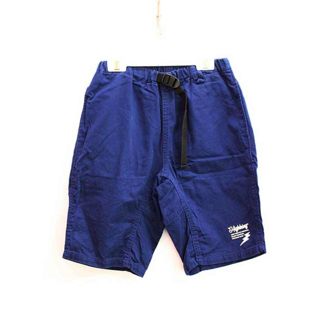 highking(ハイキング)の【春夏物 新入荷!】▼ハイキング/highking▼160cm  ショートパンツ/ハーフパンツ/半ズボン/短パン 紺 【中古】 子供 キッズ kids ジュニア 男の子 bottoms 春夏 404042 キッズ/ベビー/マタニティのキッズ服女の子用(90cm~)(パンツ/スパッツ)の商品写真