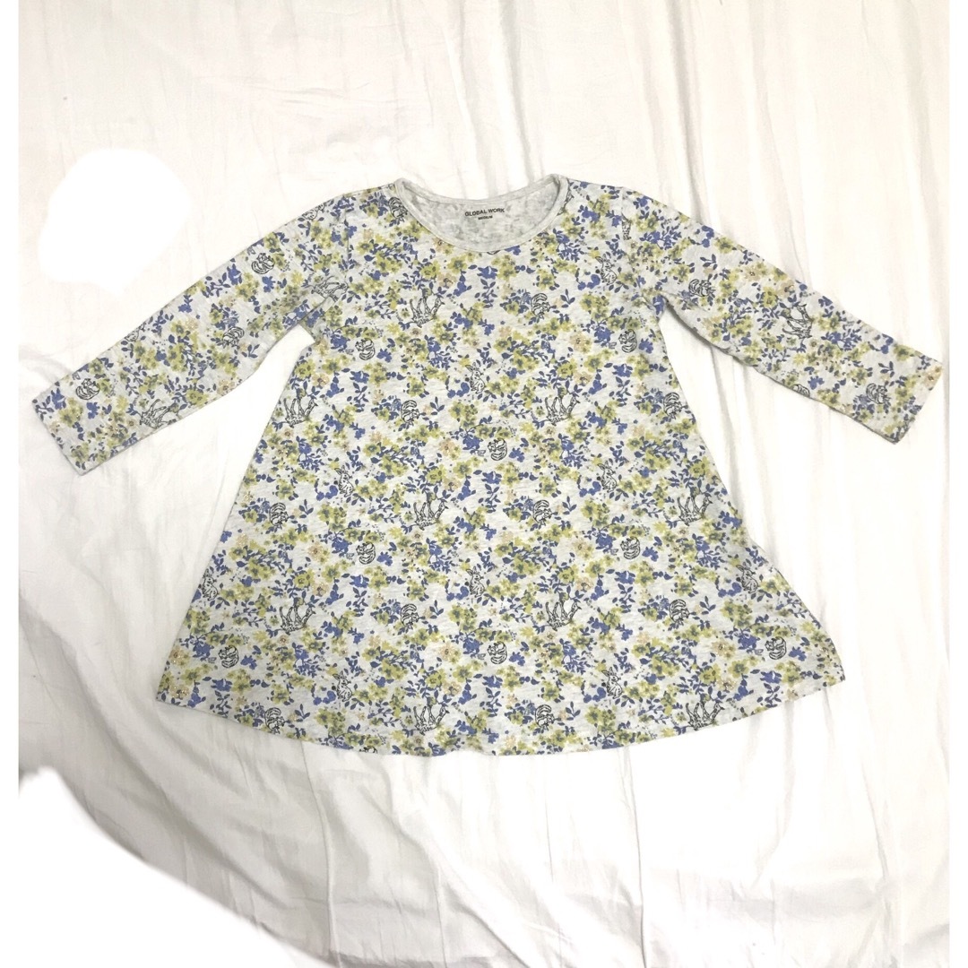 キッズ　長袖ワンピース　110cm キッズ/ベビー/マタニティのキッズ服女の子用(90cm~)(ワンピース)の商品写真