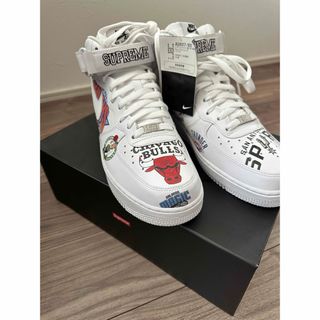 ナイキ(NIKE)のSupreme ×NBA Air Force 1 Mid '07 "White"(スニーカー)