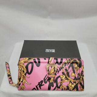 【セール中】 VERSACE JEANS COUTURE 長財布 ピンク(財布)