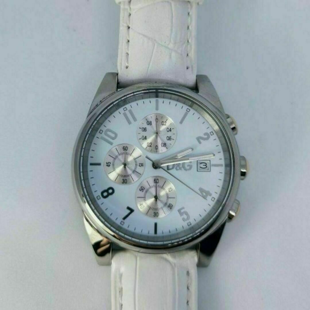 DOLCE&GABBANA(ドルチェアンドガッバーナ)の動作品　DOLCE&GABBANA　腕時計　ドルガバ　白　メンズ メンズの時計(腕時計(アナログ))の商品写真