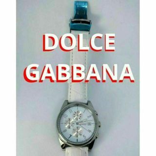 DOLCE&GABBANA - 動作品　DOLCE&GABBANA　腕時計　ドルガバ　白　メンズ