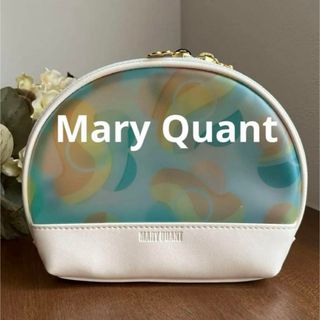 MARY QUANT - 新品 マリークワント ウェービーシアーデイジーラウンドポーチ（ホワイト）